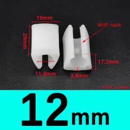 Transparent/Black/White U Shaped Plastic Non-slip Tube Cover Chair Leg Pad Anti-front Tilt Furniture Feet Floor Protectors