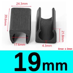 Transparent/Black/White U Shaped Plastic Non-slip Tube Cover Chair Leg Pad Anti-front Tilt Furniture Feet Floor Protectors