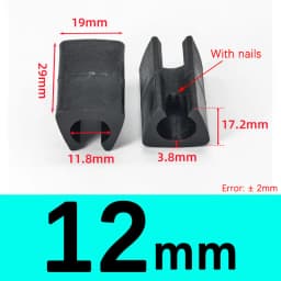 Transparent/Black/White U Shaped Plastic Non-slip Tube Cover Chair Leg Pad Anti-front Tilt Furniture Feet Floor Protectors
