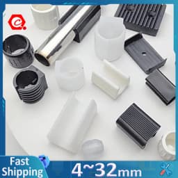 Transparent/Black/White U Shaped Plastic Non-slip Tube Cover Chair Leg Pad Anti-front Tilt Furniture Feet Floor Protectors