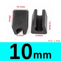 Transparent/Black/White U Shaped Plastic Non-slip Tube Cover Chair Leg Pad Anti-front Tilt Furniture Feet Floor Protectors