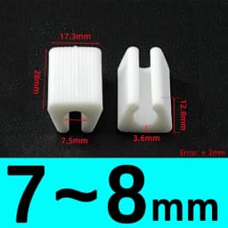 Transparent/Black/White U Shaped Plastic Non-slip Tube Cover Chair Leg Pad Anti-front Tilt Furniture Feet Floor Protectors