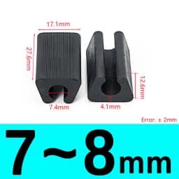 Transparent/Black/White U Shaped Plastic Non-slip Tube Cover Chair Leg Pad Anti-front Tilt Furniture Feet Floor Protectors
