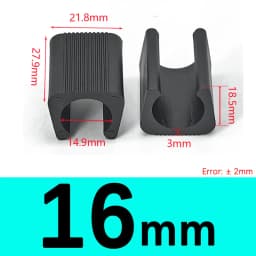 Transparent/Black/White U Shaped Plastic Non-slip Tube Cover Chair Leg Pad Anti-front Tilt Furniture Feet Floor Protectors
