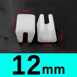 Transparent/Black/White U Shaped Plastic Non-slip Tube Cover Chair Leg Pad Anti-front Tilt Furniture Feet Floor Protectors