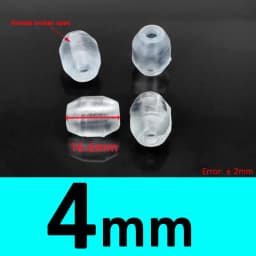 Transparent/Black/White U Shaped Plastic Non-slip Tube Cover Chair Leg Pad Anti-front Tilt Furniture Feet Floor Protectors
