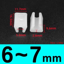 Transparent/Black/White U Shaped Plastic Non-slip Tube Cover Chair Leg Pad Anti-front Tilt Furniture Feet Floor Protectors