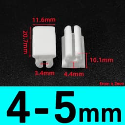 Transparent/Black/White U Shaped Plastic Non-slip Tube Cover Chair Leg Pad Anti-front Tilt Furniture Feet Floor Protectors