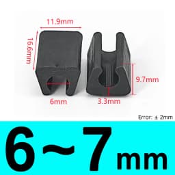 Transparent/Black/White U Shaped Plastic Non-slip Tube Cover Chair Leg Pad Anti-front Tilt Furniture Feet Floor Protectors