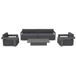 Modern Outdoor Aluminum Sofa Set with Coffee Table, Garden Terrace, Patio and Park Waterproof Terrace Leisure Furniture