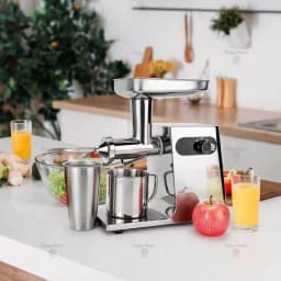 All Stainless Steel Juicer Automatic Commercial Electric Juicer Fruit Herbs Celery Wheat Seedlings Ginger Pomegranate Orange
