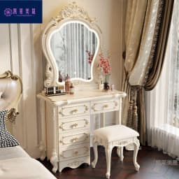 Hxl vanity table - all-in-one multifunctional makeup desk with storage for bedroom