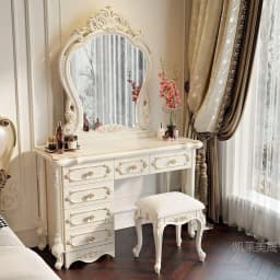 Hxl vanity table - all-in-one multifunctional makeup desk with storage for bedroom