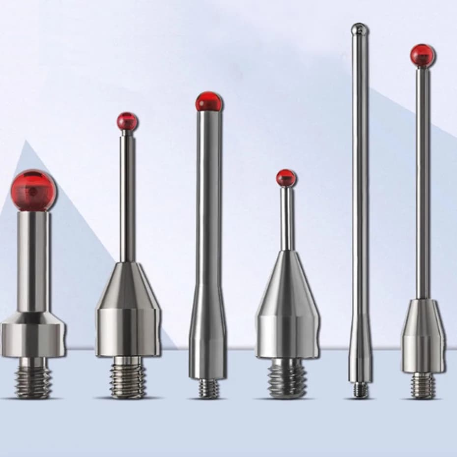 Renishaw Ruby Probe Three Coordinate M4 Steel Ball Probe Machine Tool Test Needle Flat Measuring Needle