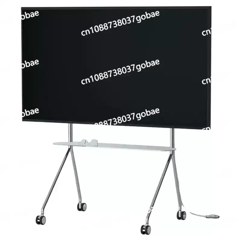 Simple TV Movable Bracket Floor Type Roller Cart Universal LCD Screen Integrated Rack