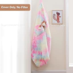 Lazy sofa bean bag artificial fur Doudou sofa jacket children's toy storage cover