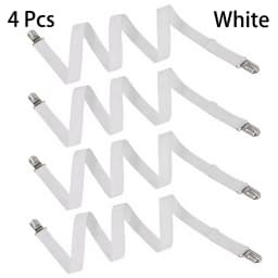 4PCS Double Clip Sheet Fasteners - Versatile Sheet Clips for Bed Sheets and Sofa Covers with Non-slip Adjustment
