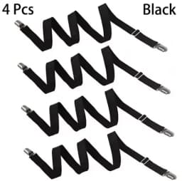 4PCS Double Clip Sheet Fasteners - Versatile Sheet Clips for Bed Sheets and Sofa Covers with Non-slip Adjustment