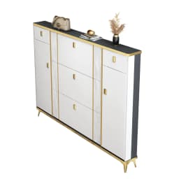 Ultra Thin Shoe Cabinet Modern Flip Door Shoe Storage Cabinet Large Capacity Entrance Organizer Slim Hallway Furniture HomeDecor