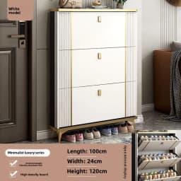 Ultra Thin Shoe Cabinet Modern Flip Door Shoe Storage Cabinet Large Capacity Entrance Organizer Slim Hallway Furniture HomeDecor