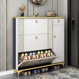 Ultra Thin Shoe Cabinet Modern Flip Door Shoe Storage Cabinet Large Capacity Entrance Organizer Slim Hallway Furniture HomeDecor