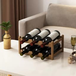 Red Wine Rack Decoration Household Grid Wine Display Rack Table Creative Wine Bottle Rack Simple Wine Cabinet Assemble Storage R