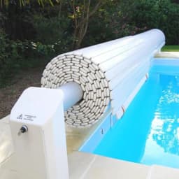 Motorized Retractable Pool Cover Aluminum, Heavy Duty Waterproof Roller Shutter for Commercial & Residential Pool