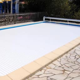 Motorized Retractable Pool Cover Aluminum, Heavy Duty Waterproof Roller Shutter for Commercial & Residential Pool
