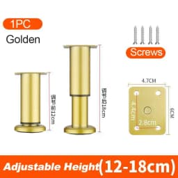 1PCS 8-110cm Adjustable Height Furniture Support Legs for Bed Frame Metal Adjustable Furniture Legs for Bed/Sofa/Cabinet/Couch