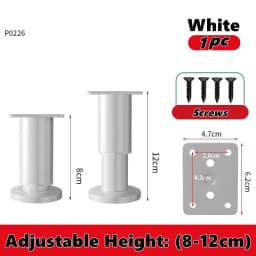 1PCS 8-110cm Adjustable Height Furniture Support Legs for Bed Frame Metal Adjustable Furniture Legs for Bed/Sofa/Cabinet/Couch