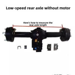 Electric tricycle motor assembly rear axle motor gearbox
