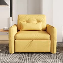 ky-Modern Sofa Cum Bed One Seater Fabric Sleeper Sofa Bed Multifunctional Adjustable Single Folding Sofa Bed)
