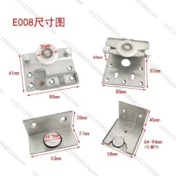 External Hanging Door Wheel Accessories, Wardrobe Sliding Door Hanging Wheel E008 Hanging Track Pulley Sliding Door Wheel
