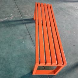 &Traditional Modern Cast Iron Steel Bench Outdoor Use Gym Mall Hospital Patio Courtyard Park Garden Street Public Complex Easy