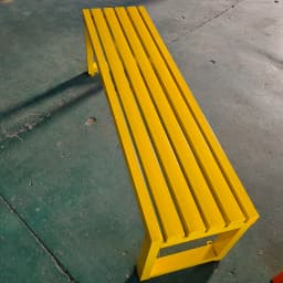 &Traditional Modern Cast Iron Steel Bench Outdoor Use Gym Mall Hospital Patio Courtyard Park Garden Street Public Complex Easy