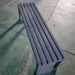 &Traditional Modern Cast Iron Steel Bench Outdoor Use Gym Mall Hospital Patio Courtyard Park Garden Street Public Complex Easy