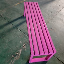 &Traditional Modern Cast Iron Steel Bench Outdoor Use Gym Mall Hospital Patio Courtyard Park Garden Street Public Complex Easy