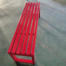 &Traditional Modern Cast Iron Steel Bench Outdoor Use Gym Mall Hospital Patio Courtyard Park Garden Street Public Complex Easy