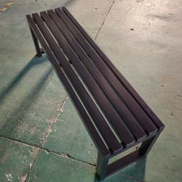 &Traditional Modern Cast Iron Steel Bench Outdoor Use Gym Mall Hospital Patio Courtyard Park Garden Street Public Complex Easy