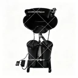 Vertical Electric Shampoo Basin Portable Double Bucket with Water Pump Movable Sink