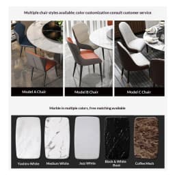 Any Size Custom Luxury Marble Dining Table With Gold Metal Frame Waterproof Wear Resistant Stable For Dining Guest Room