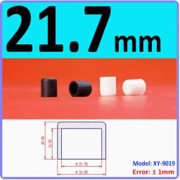 White Silicone Rubber Round Anti-Slip Protective Sleeve 3~56.5mm Dust Seal Blanking End Stopper Protection Cover Round End Cap