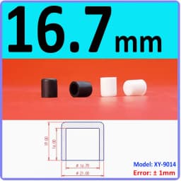 White Silicone Rubber Round Anti-Slip Protective Sleeve 3~56.5mm Dust Seal Blanking End Stopper Protection Cover Round End Cap