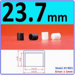 White Silicone Rubber Round Anti-Slip Protective Sleeve 3~56.5mm Dust Seal Blanking End Stopper Protection Cover Round End Cap