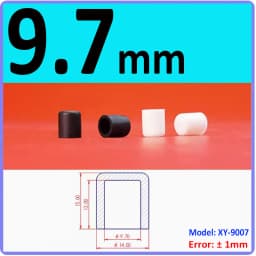 White Silicone Rubber Round Anti-Slip Protective Sleeve 3~56.5mm Dust Seal Blanking End Stopper Protection Cover Round End Cap