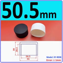 White Silicone Rubber Round Anti-Slip Protective Sleeve 3~56.5mm Dust Seal Blanking End Stopper Protection Cover Round End Cap