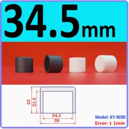 White Silicone Rubber Round Anti-Slip Protective Sleeve 3~56.5mm Dust Seal Blanking End Stopper Protection Cover Round End Cap