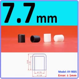 White Silicone Rubber Round Anti-Slip Protective Sleeve 3~56.5mm Dust Seal Blanking End Stopper Protection Cover Round End Cap