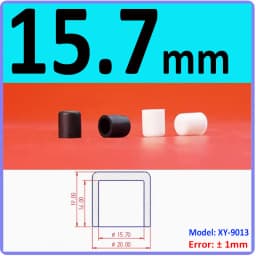 White Silicone Rubber Round Anti-Slip Protective Sleeve 3~56.5mm Dust Seal Blanking End Stopper Protection Cover Round End Cap