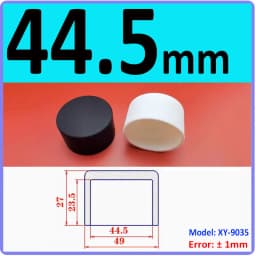 White Silicone Rubber Round Anti-Slip Protective Sleeve 3~56.5mm Dust Seal Blanking End Stopper Protection Cover Round End Cap